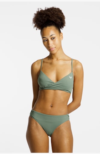 Roxy Solid Essentials Bralette A-C Cup Damen Bikini Grün