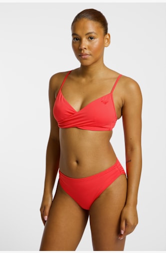 Roxy Solid Essentials Bralette A-C Cup bikini femmes Rouge