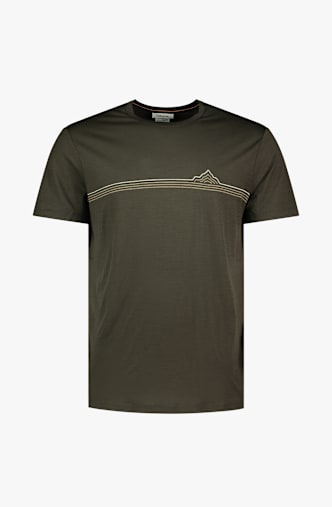 icebreaker Merino 150 Tech Lite Range Stripes Herren T-Shirt Olive