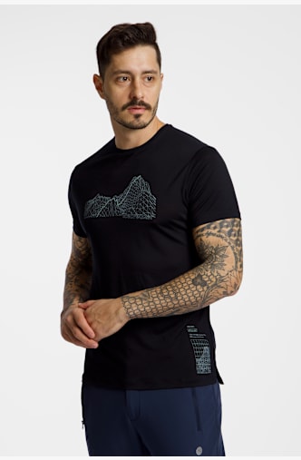 icebreaker Merino Blend 125 Cool-Lite™ Sphere Beta t-shirt uomo Nero