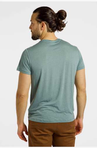 icebreaker Merino Blend 150 Core Single Line Camp t-shirt hommes Turquoise