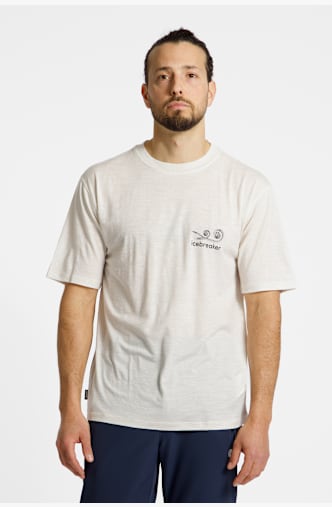 icebreaker Merino 150 Tech Lite Relaxed Fern Study t-shirt uomo Bianco