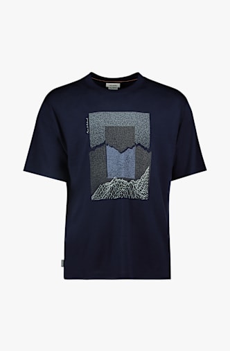 icebreaker Merino 150 Tech Lite Relaxed Mountain Shift  t-shirt uomo Blu