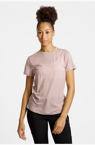 icebreaker Merino 150 Tech Lite Sparkling Stars Damen T-Shirt Pink