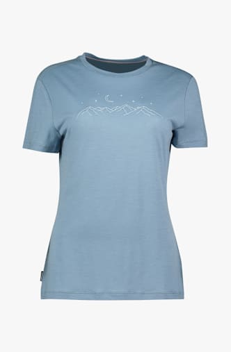 icebreaker Merino 150 Tech Lite Sparkling Stars Damen T-Shirt Blau