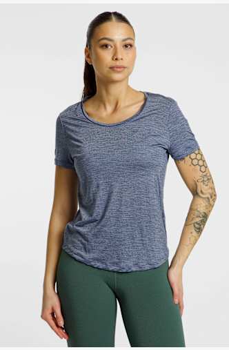icebreaker Merino Blend 125 Cool-Lite™ Sphere Scoop t-shirt donna Blu