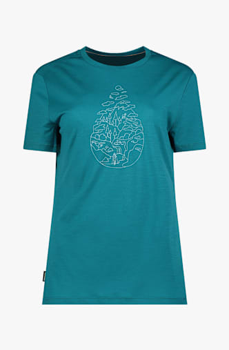 icebreaker Merino 150 Tech Lite Hike Path t-shirt femmes Turquoise