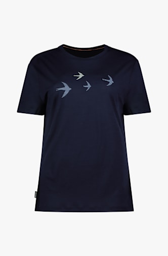 icebreaker Merino 150 Tech Lite Bird Transit t-shirt femmes Bleu