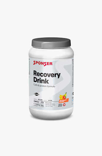 Sponser Recovery Drink Strawberry Banana 1200 g boisson en poudre Blanc