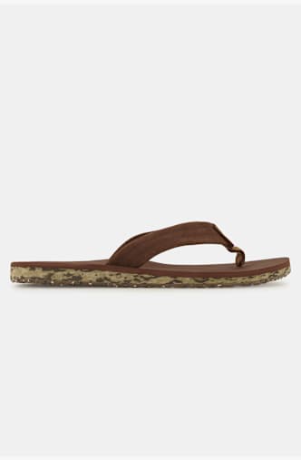 Quiksilver Carver Suede Recycled Herren Flip Flop Braun
