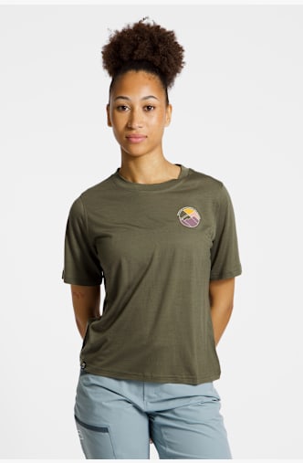Ortovox 140 Cool Round Landscape t-shirt donna Verde