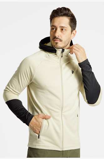 PEAK PERFORMANCE Rider Essentials Zip Hood midlayer uomo Bianco Panna