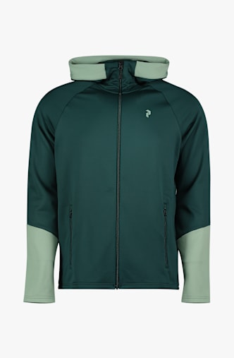 PEAK PERFORMANCE Rider Essentials Zip Hood midlayer hommes Petrol