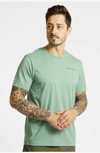 PEAK PERFORMANCE Explore Logo Herren T-Shirt Grün