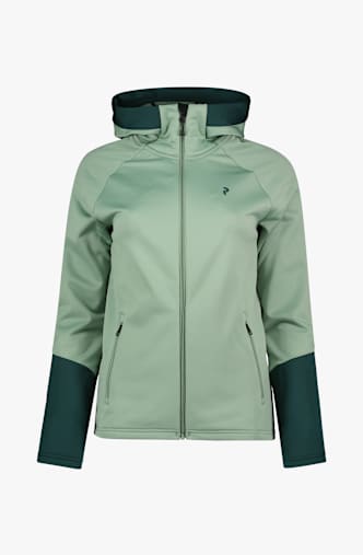 PEAK PERFORMANCE Rider Essentials Zip Hood midlayer femmes Vert