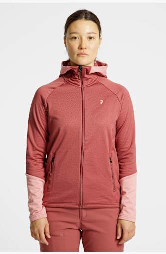 PEAK PERFORMANCE Rider Essentials Zip Hood midlayer donna Rosa