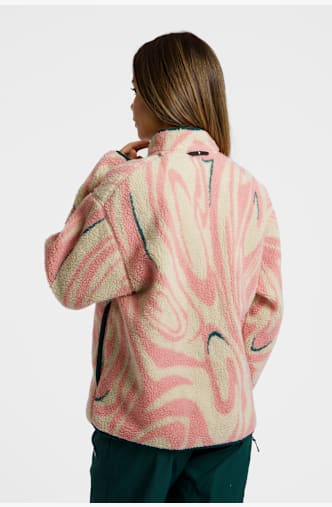 PEAK PERFORMANCE Graphic Pile Damen Midlayer Pink