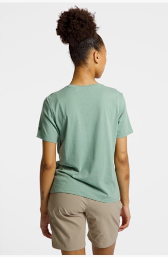 PEAK PERFORMANCE Explore Logo t-shirt donna Verde