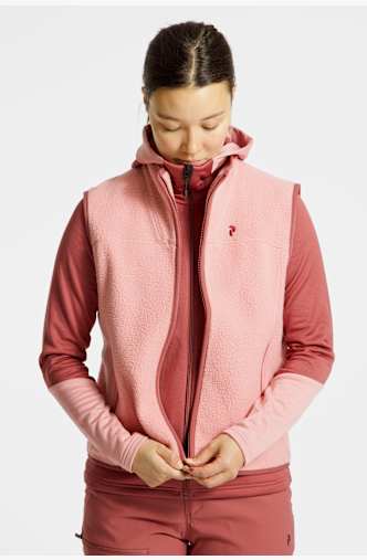 PEAK PERFORMANCE Naturerush Pile Damen Gilet Pink