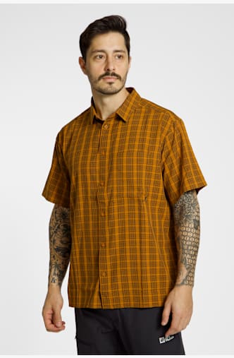 Jack Wolfskin Meseta chemise de randonnée hommes Marron