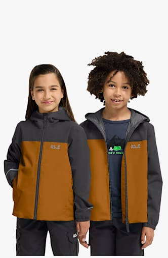 Jack Wolfskin Adventuretribe 2L giacca outdoor bambini Beige