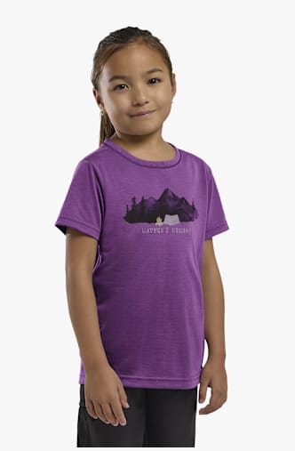 Jack Wolfskin Hiking Graphic t-shirt bambini Viola