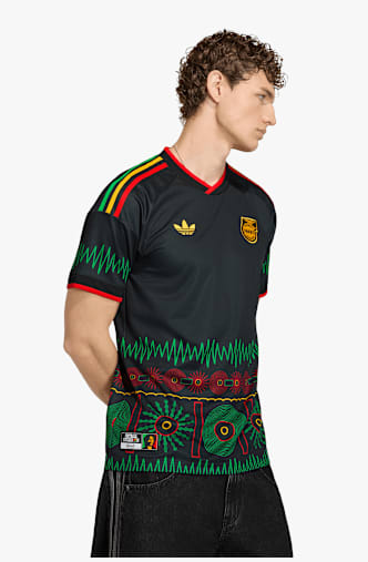 adidas Giamaica Away Replica maglia da calcio uomo Mondiali 2026 Nero