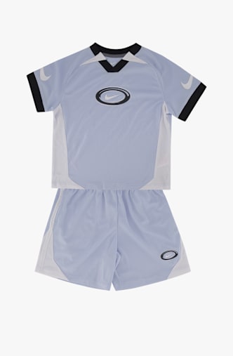 Nike Dri-FIT Swoosh Love Kinder T-Shirt + Short Blau