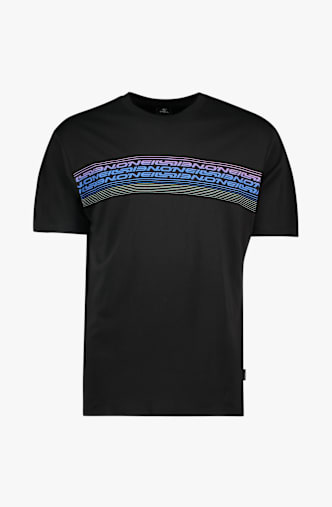 O'NEILL Logo Stripe Herren T-Shirt Schwarz