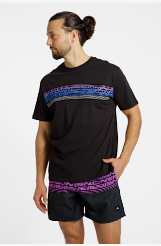 O'NEILL Logo Stripe Herren T-Shirt Schwarz