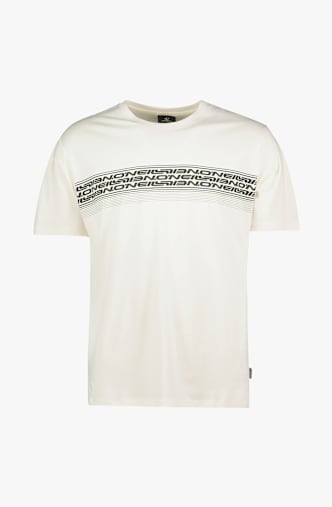 O'NEILL Logo Stripe Herren T-Shirt Weiss