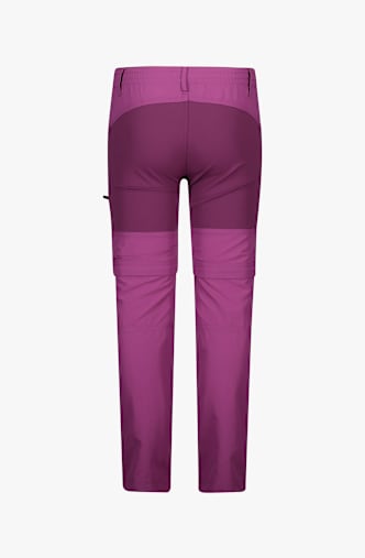 Trollkids Nordfjord Zip-Off Kinder Wanderhose Pink