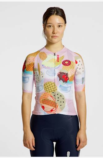 Q36.5 Gregarius Pro Team Gelato maglia da bike donna Rosa
