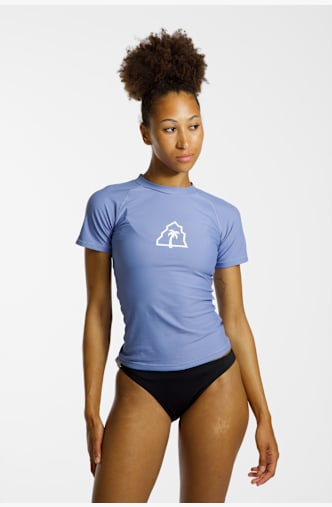 BEACH MOUNTAIN 50+ lycra shirt donna Blu