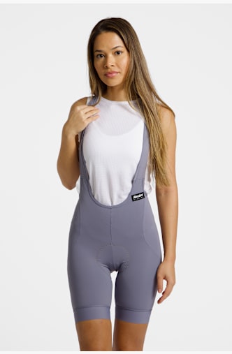 Santini Ready To Ride bib tight femmes Gris