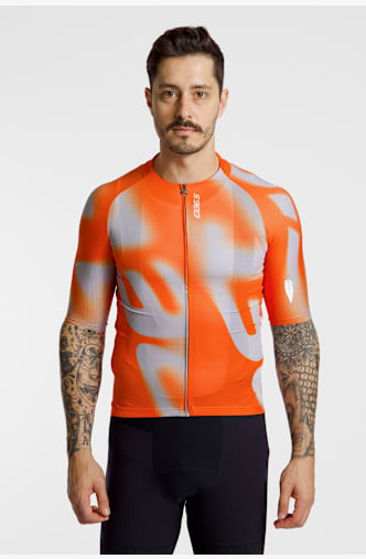 Q36.5 Gregarius Pro Big Logo Herren Biketrikot Orange