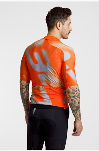 Q36.5 Gregarius Pro Big Logo Herren Biketrikot Orange