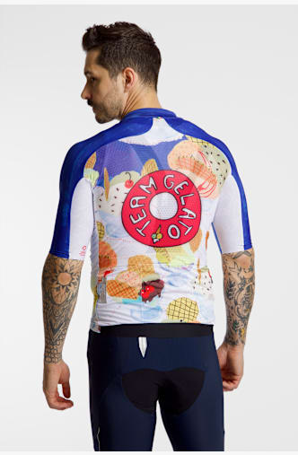 Q36.5 Gregarius Pro Team Gelato maglia da bike uomo Bianco