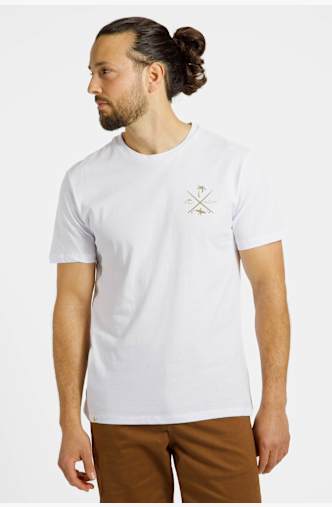 BEACH MOUNTAIN Herren T-Shirt Weiss