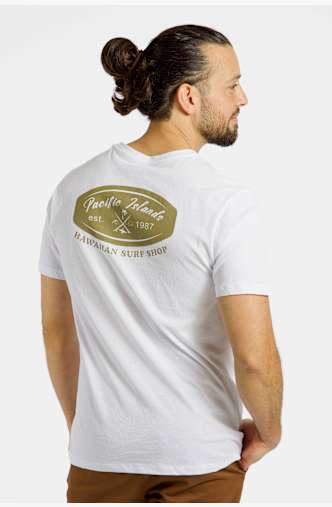 BEACH MOUNTAIN t-shirt hommes Blanc