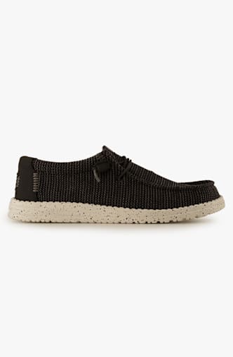 HEY DUDE Wally Stretch Sox Herren Sneaker Schwarz