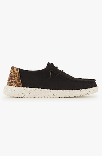 HEY DUDE Wendy Wildcat Damen Sneaker Schwarz