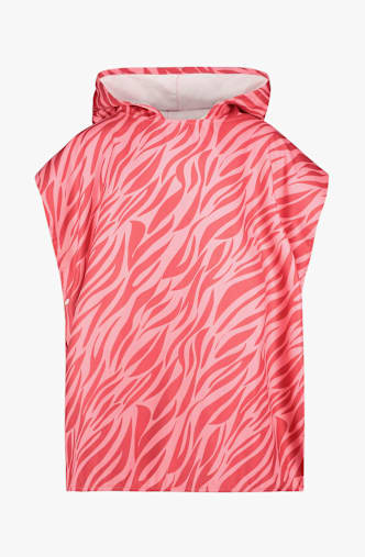 BEACH MOUNTAIN Kinder Poncho Pink