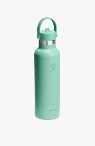 Hydro Flask Standard Mouth with Flex Straw Cap 621 ml Trinkflasche Grün