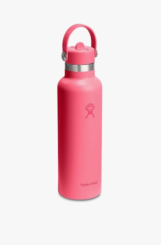 Hydro Flask Standard Mouth with Flex Straw Cap 621 ml gourde Rose