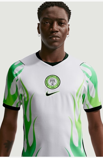 Nike Nigeria Away Replica Herren Fussballtrikot WM 2026 Weiss
