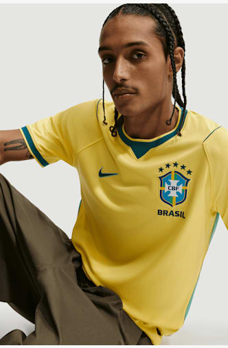 Nike Brasilien Home Replica Herren Fussballtrikot WM 2026 Gelb
