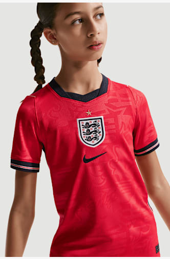Nike England Away Replica Kinder Fussballtrikot WM 2026 Rot
