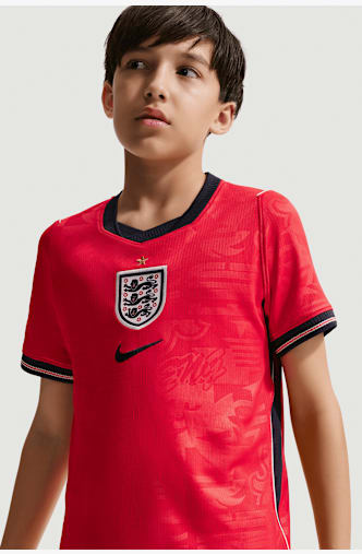 Nike England Away Replica Kinder Fussballtrikot WM 2026 Rot