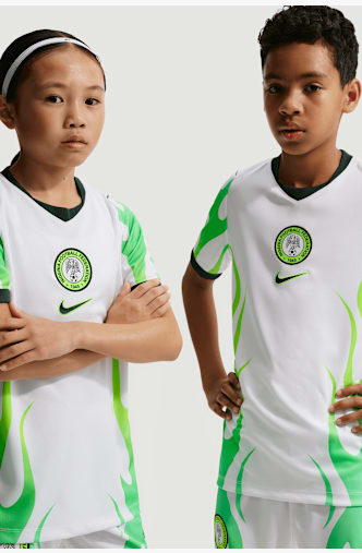 Nike Nigeria Away Replica maglia da calcio bambini Mondiali 2026 Bianco